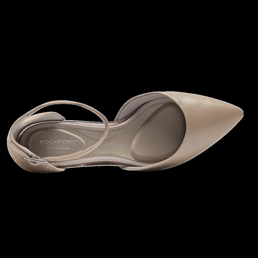 Rockport Hæler Sko Dame Grå - Total Motion Salima Ankle-Strap - VYCF64807